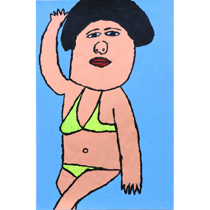 麥惠鴻MAK Wai-hung, 比堅尼I  Bikini I, Acrylic on paper, W38cmXH58cm