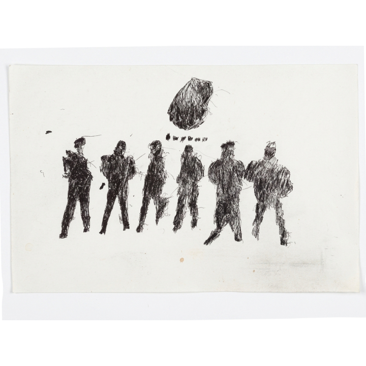 LEUNG Kam Hung 梁錦鴻_六個警察_58.5x38.5cm