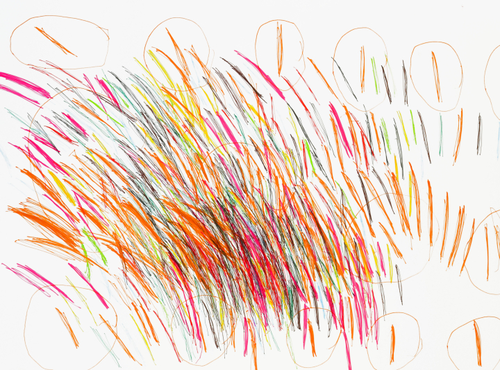 YEUNG Ka-ting_Colorful Lines_58x38cm_Gel pen on paper_2018