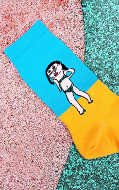 Girl on Beach Socks