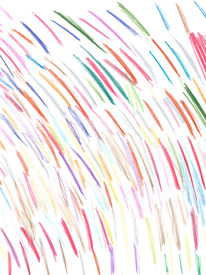 YEUNG Ka-ting, Colorful Lines, W38 x H29 cm, Pencil color on paper