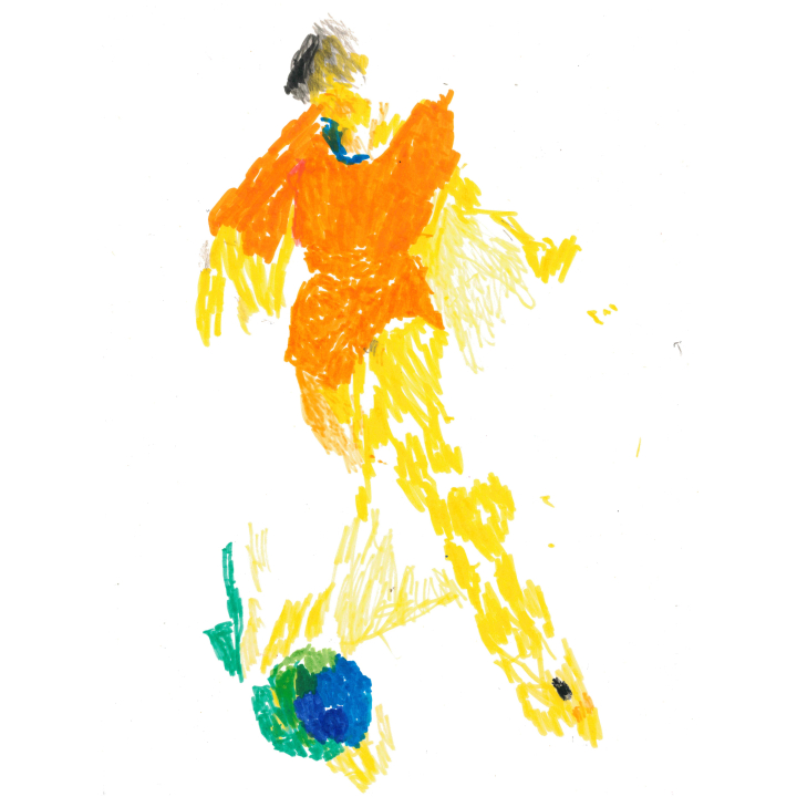 LEUNG Kam Hung 梁錦鴻_足球小將_38x29cm