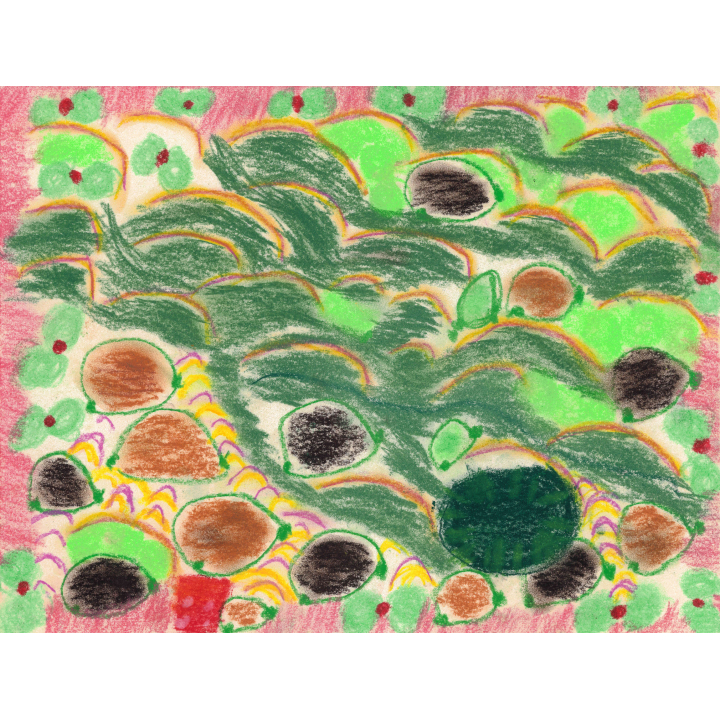 AU Tin-ki_煙西餅_28x29.5cm__乾粉彩 (2)