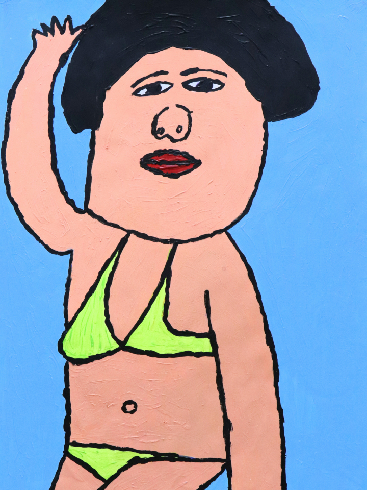 麥惠鴻MAK Wai-hung, 比堅尼I  Bikini I, Acrylic on paper, W38cmXH58cm