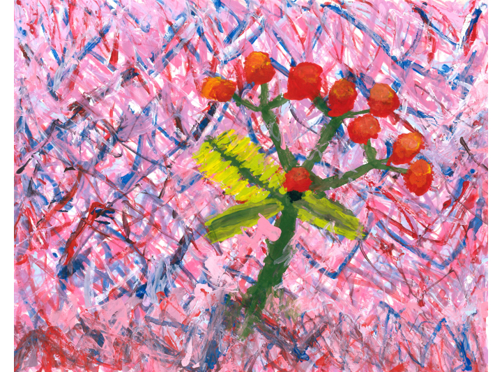 28_AU Tin-ki_Hollyhocks in the Lines